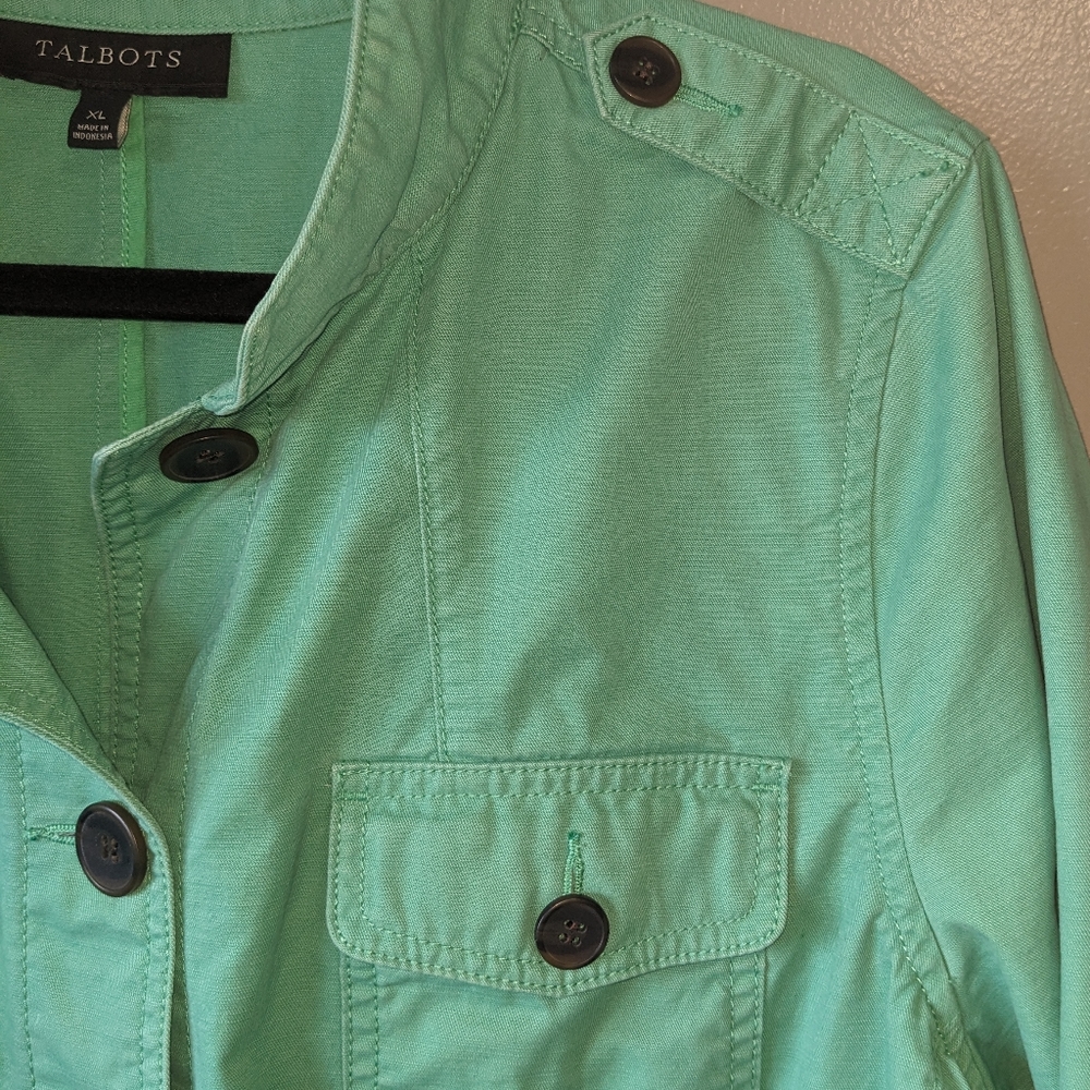 Talbots Green Utility Jacket - Picture 10 of 10